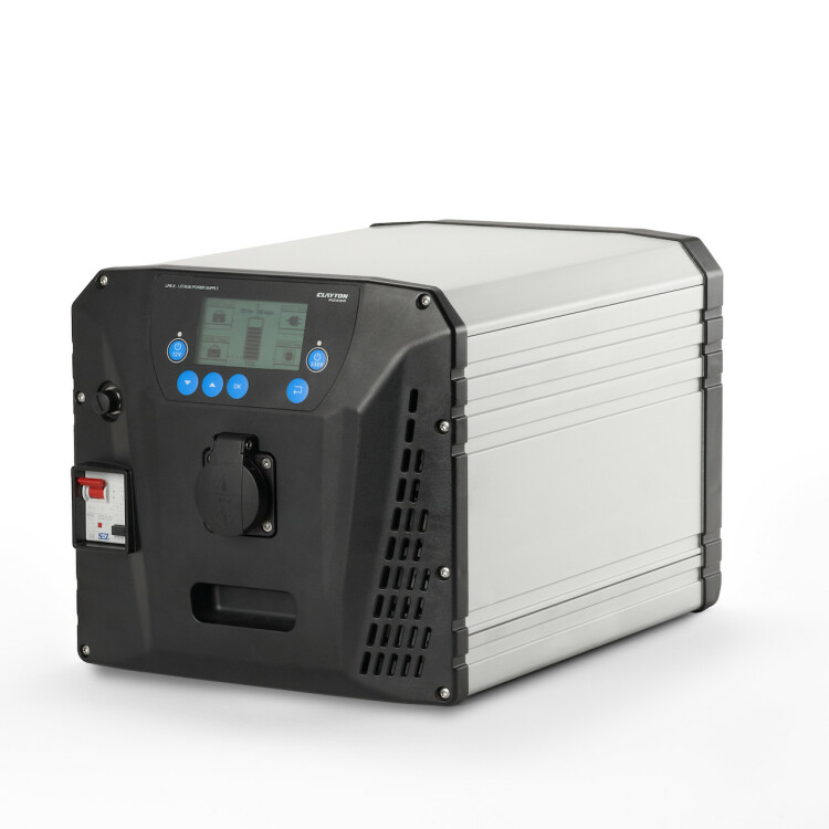 Die Vorderseite der Lithium Power Supply 2