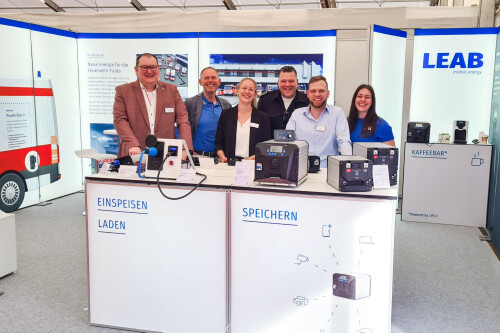 Das LEAB Messe-Team auf der RETTmobil 2024